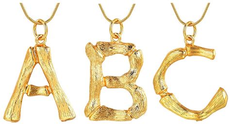 Celine Bamboo Alphabet Necklaces Dupes Under !